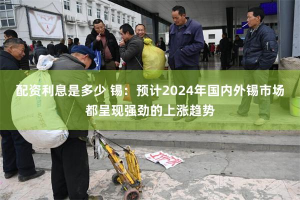 配资利息是多少 锡：预计2024年国内外锡市场都呈现强劲的上涨趋势